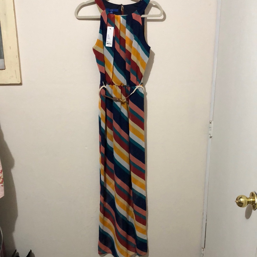 Striped Multicolor Maxi Dress - Picture 3 of 8